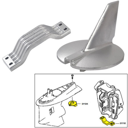 TECNOSEAL Anode Kit - Yamaha 200-250HP - Zinc 21104